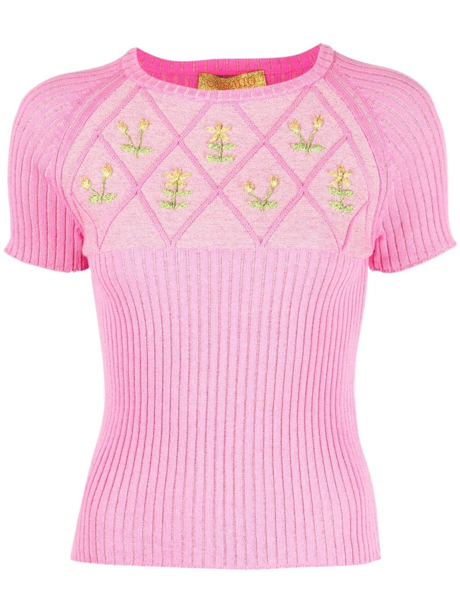 Cormio Embroidered Cotton T-Shirt