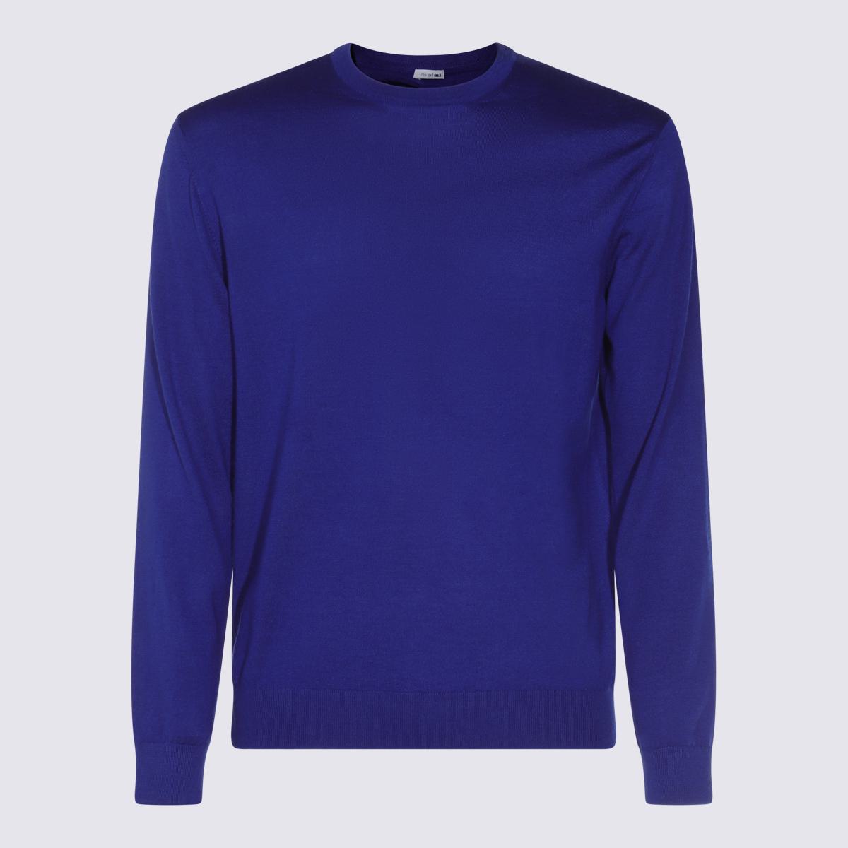 Malo Blue Wool Knitwear