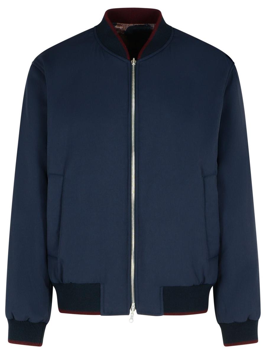 Dries Van Noten 'Volker' Navy Viscose Blend Jacket
