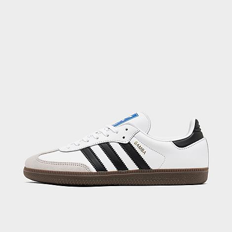 adidas Big Kids Originals Samba OG Casual Shoes in Footwear White/Core Black/Gum Size: 3.5
