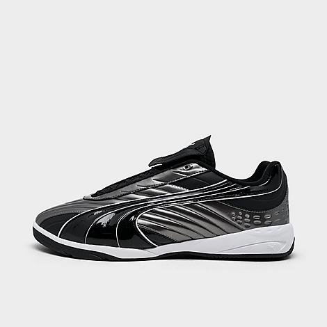PUMA Men's V-S2 Goalgetter Casual Shoes in Aged Silver/Puma Black/Puma White Size: 7.5