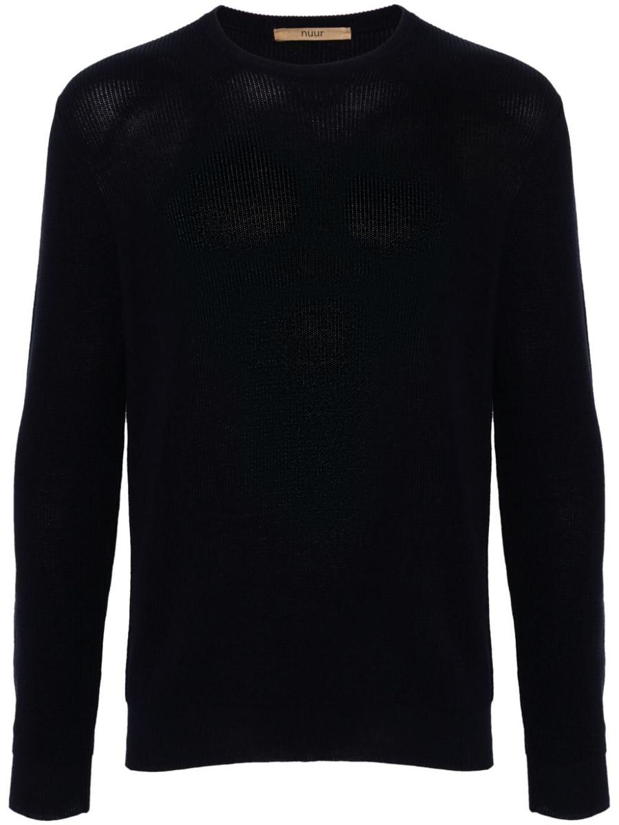 Roberto Collina Long Sleeves Crew Neck Ribbed Sweater Clothing