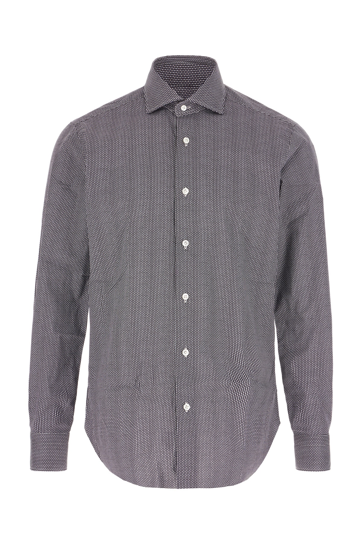 Barba Napoli Printed Poplin Shirt