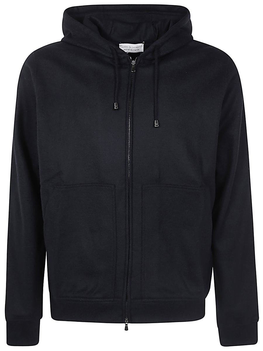 Filippo De Laurentiis Long Sleeves Hoodie Fullzip Clothing