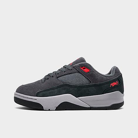 Jordan Big Kids Flight Court Casual Shoes in Dark Grey/Infrared 23/Black Size: 3.5