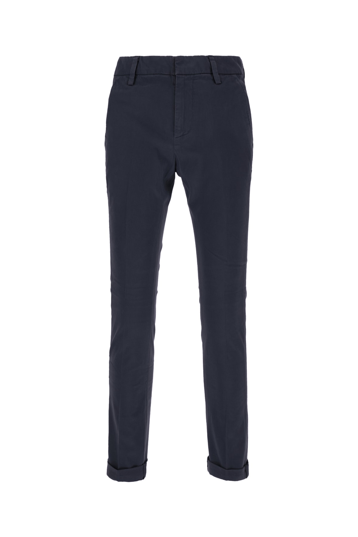 Dondup Navy Blue Stretch Cotton Pants