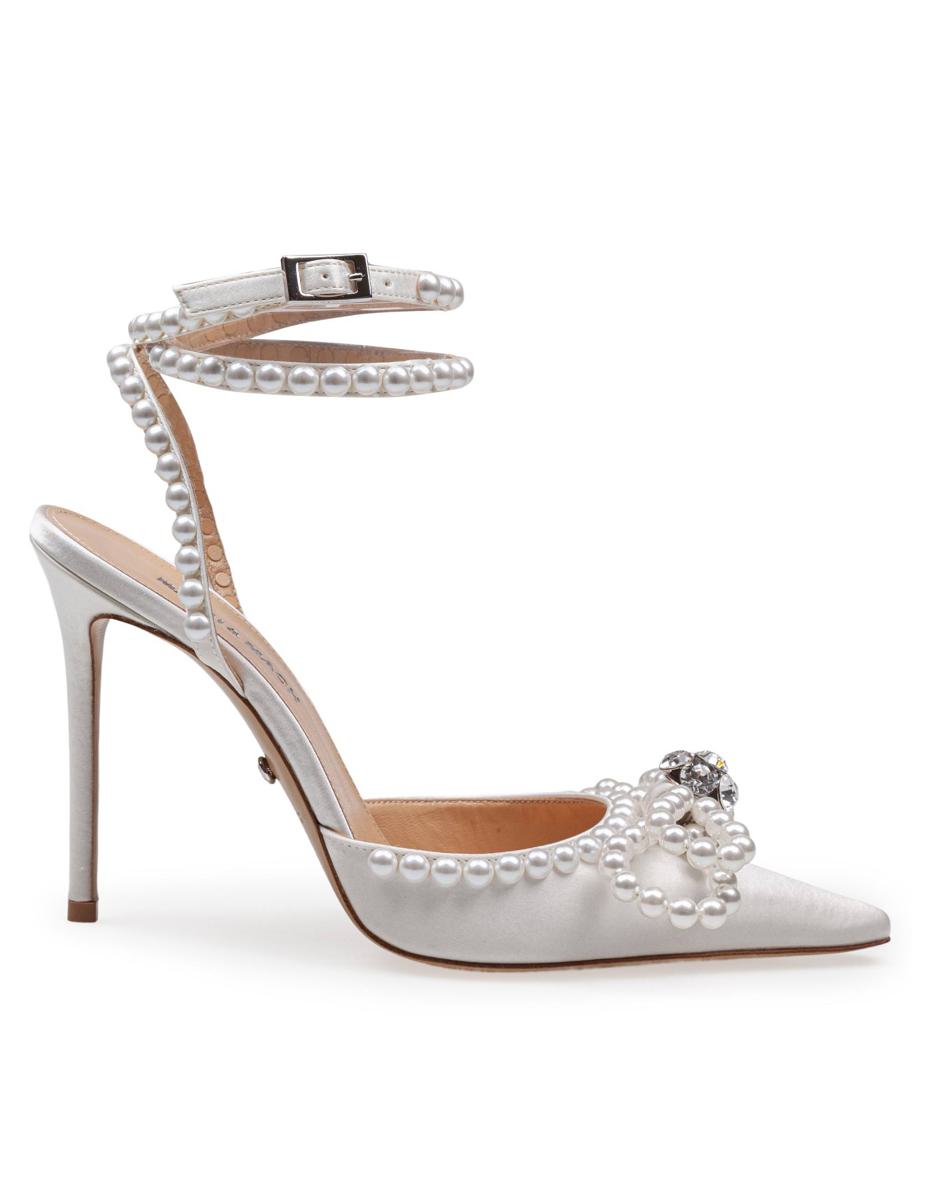 Mach & Mach Satin Double Bow Pumps