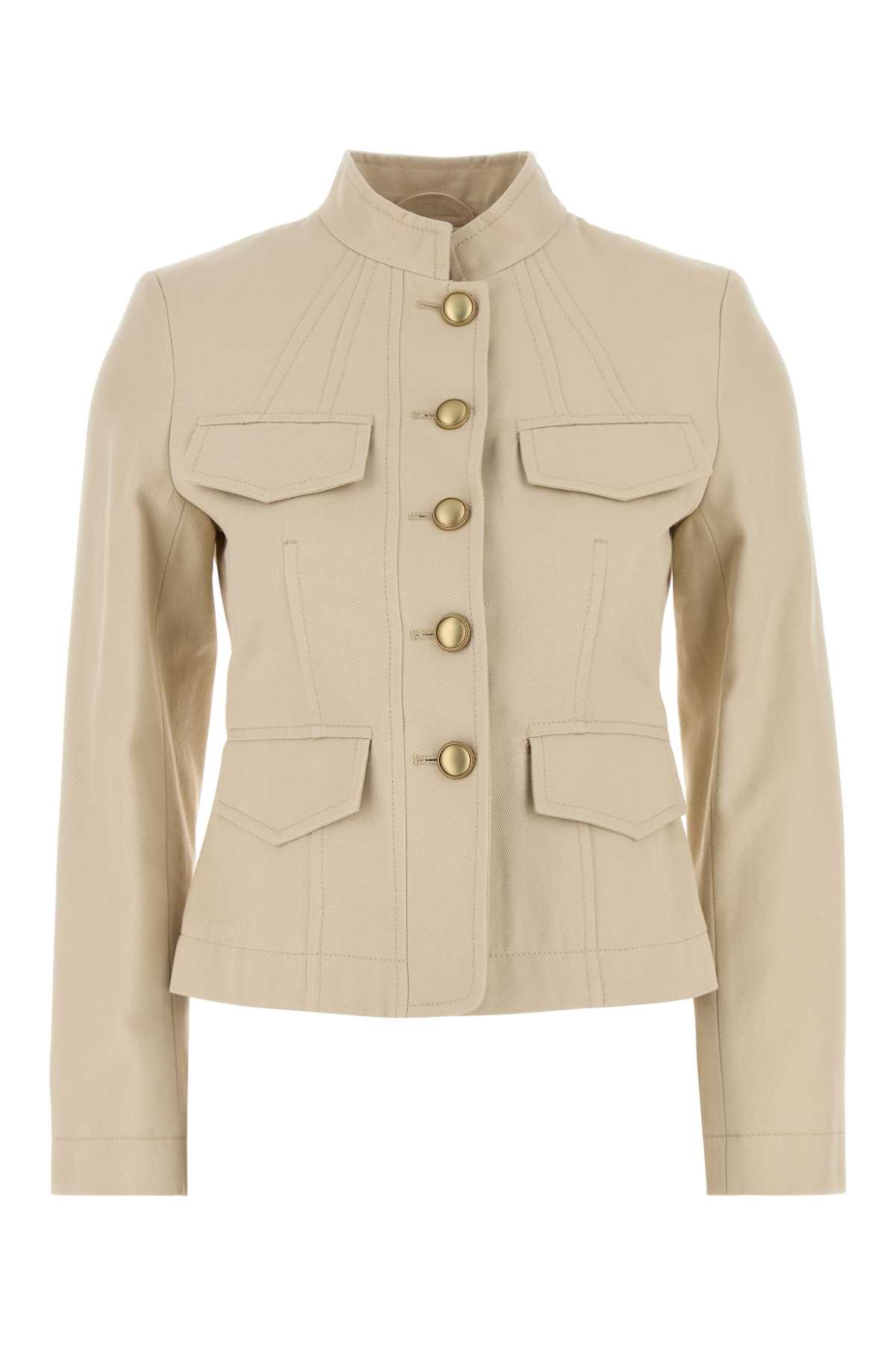 Weekend Max Mara Beige Denim Astori1234 Jacket