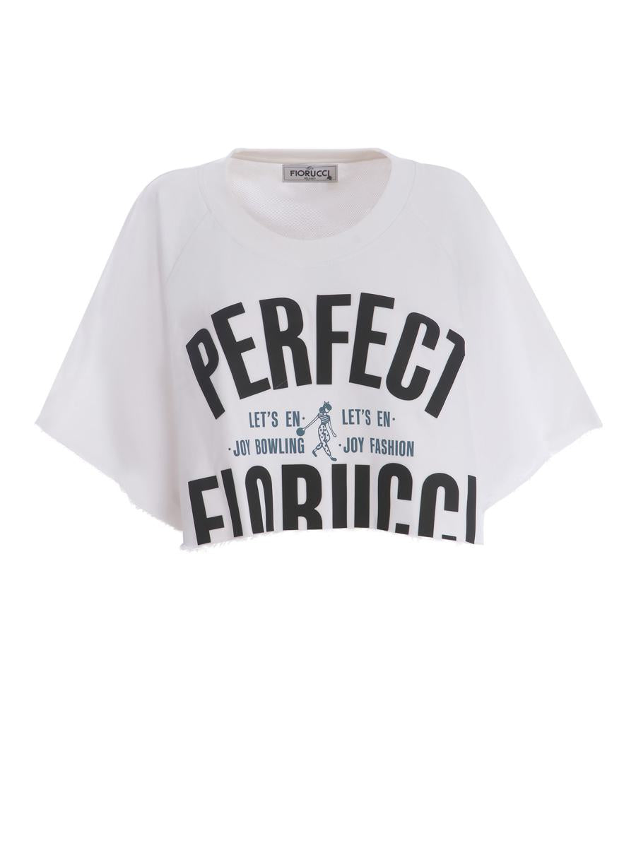 Fiorucci Crop Sweatshirt "Archivio"
