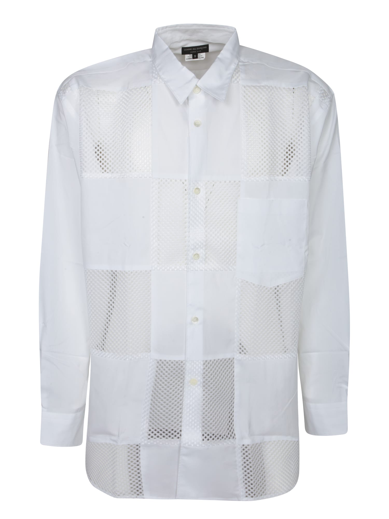 Comme Des Garçons Homme Plus White Technical Fabric Shirt