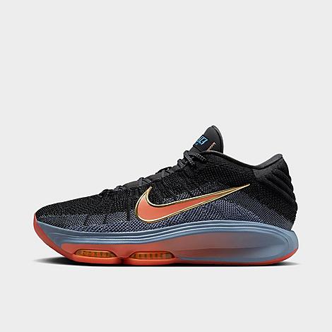 Nike Men's G. T. Hustle 3 Basketball Shoes in Anthracite/Ashen Slate/Metallic Gold Size: 8.5