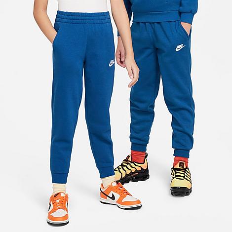 Nike Kids Sportswear Club Fleece Jogger Pants in Court Blue/White Size: Medium
