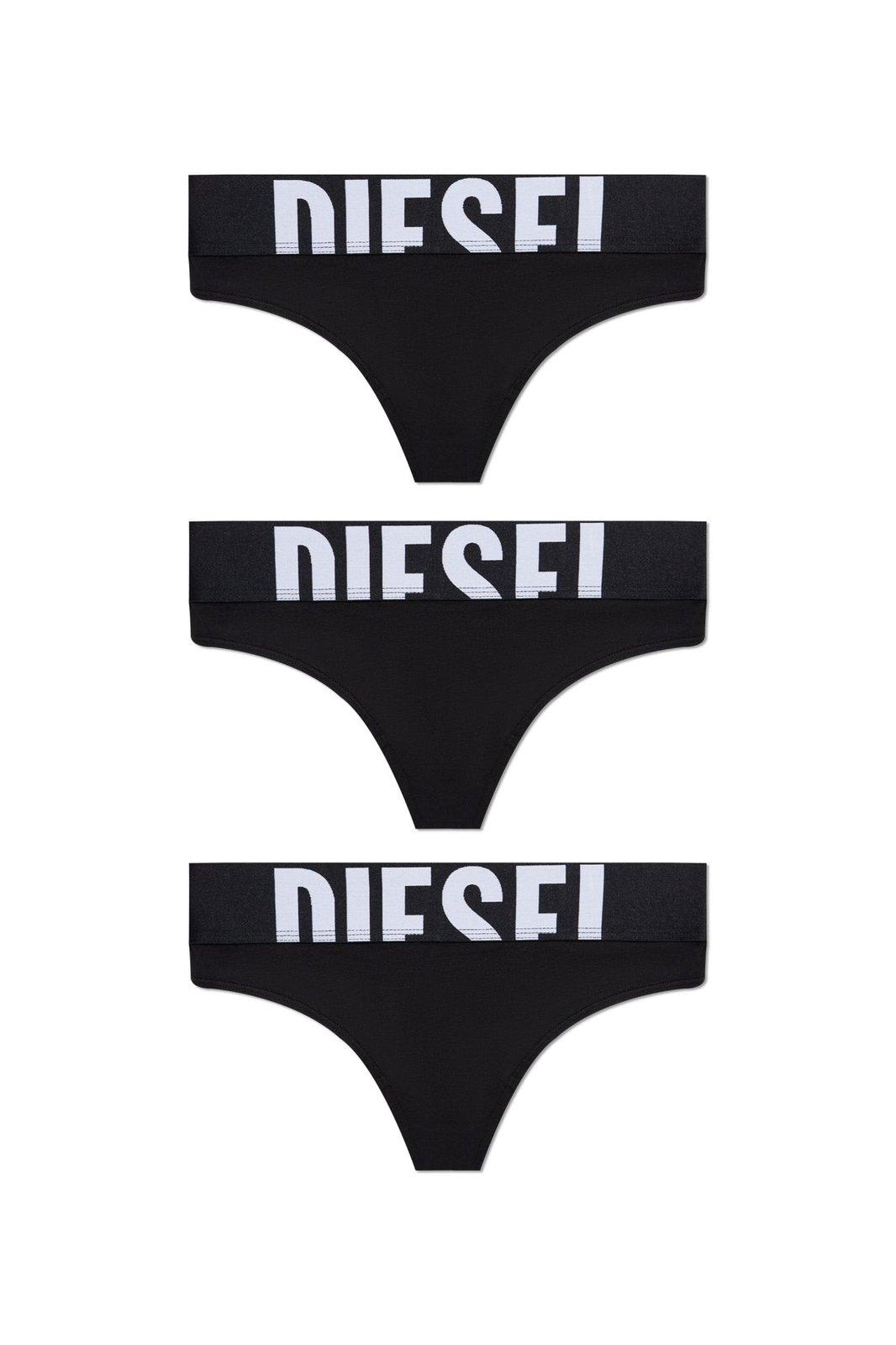 Diesel Ufst-stars Logo Waistband Three Pack Briefs