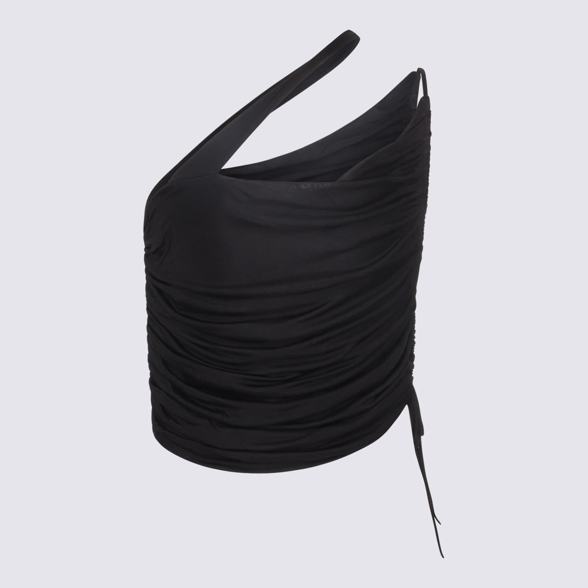 Andreādamo Black Viscose Top