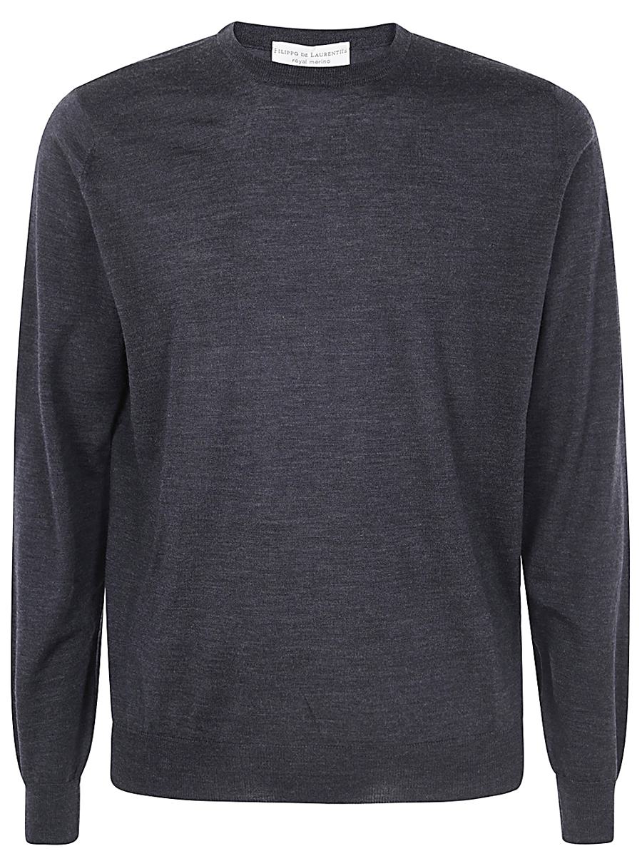 Filippo De Laurentiis Long Sleeves Merinos Round Neck Clothing