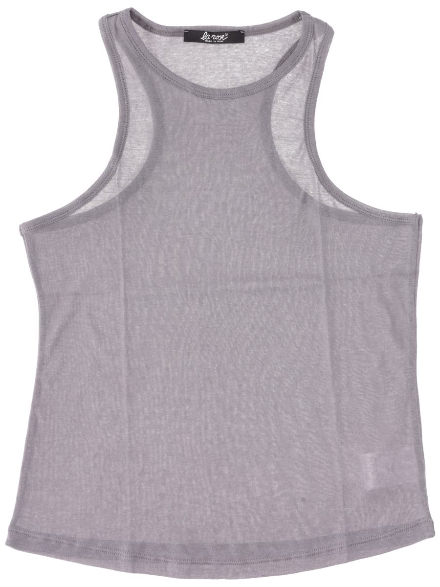 La Rose Light Jersey Cotton Cropped Tank Top