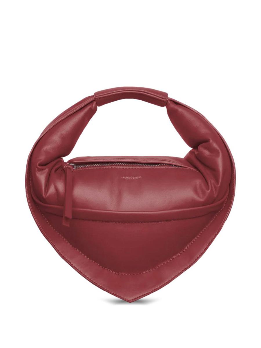 Federico Cina Midi 'Tortellino' Bag Burgundy