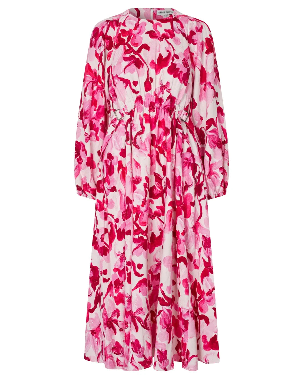 Double Buckle Raglan Midi Dress