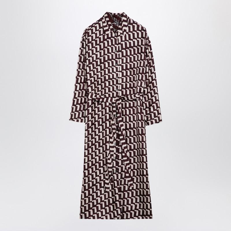 'S Max Mara Bordeaux Reversible Chemise Dress