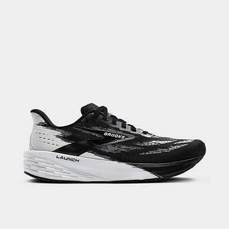 Brooks Women's Launch 11 Running Shoes (Wide Width) in Black/White Size: 7.0