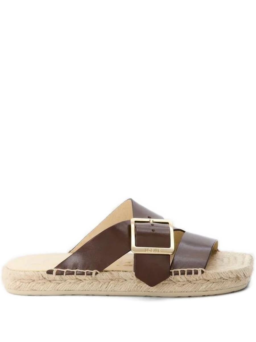 Loewe x Paula's Ibiza Petal Vegetal Leather Sandals