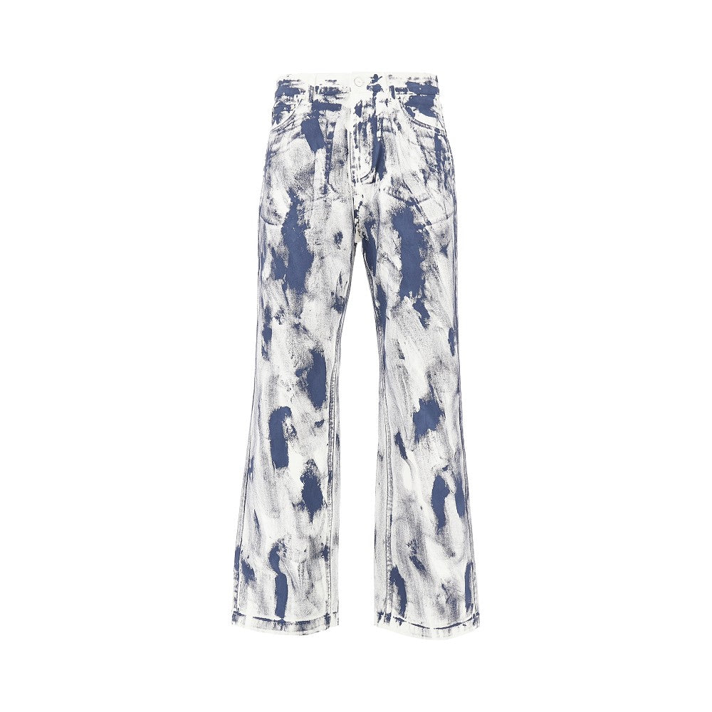 ARTE Painted cotton pants Man