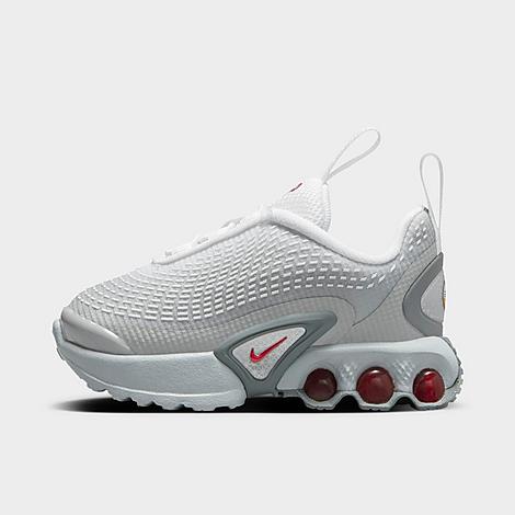 Nike Kids Toddler Air Max Dn Stretch Lace Casual Shoes in Light Smoke Grey/White/Smoke Grey Size: 2
