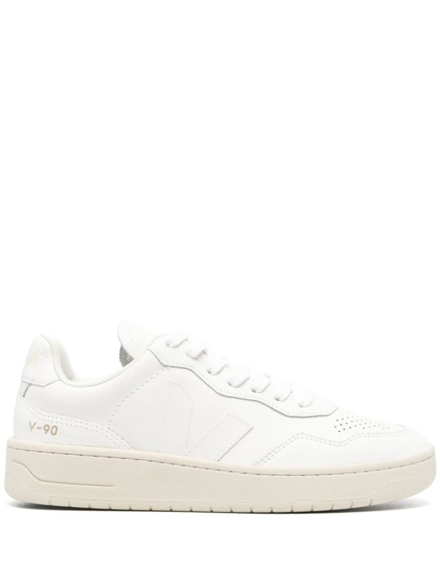 Veja V-90 Leather Sneakers