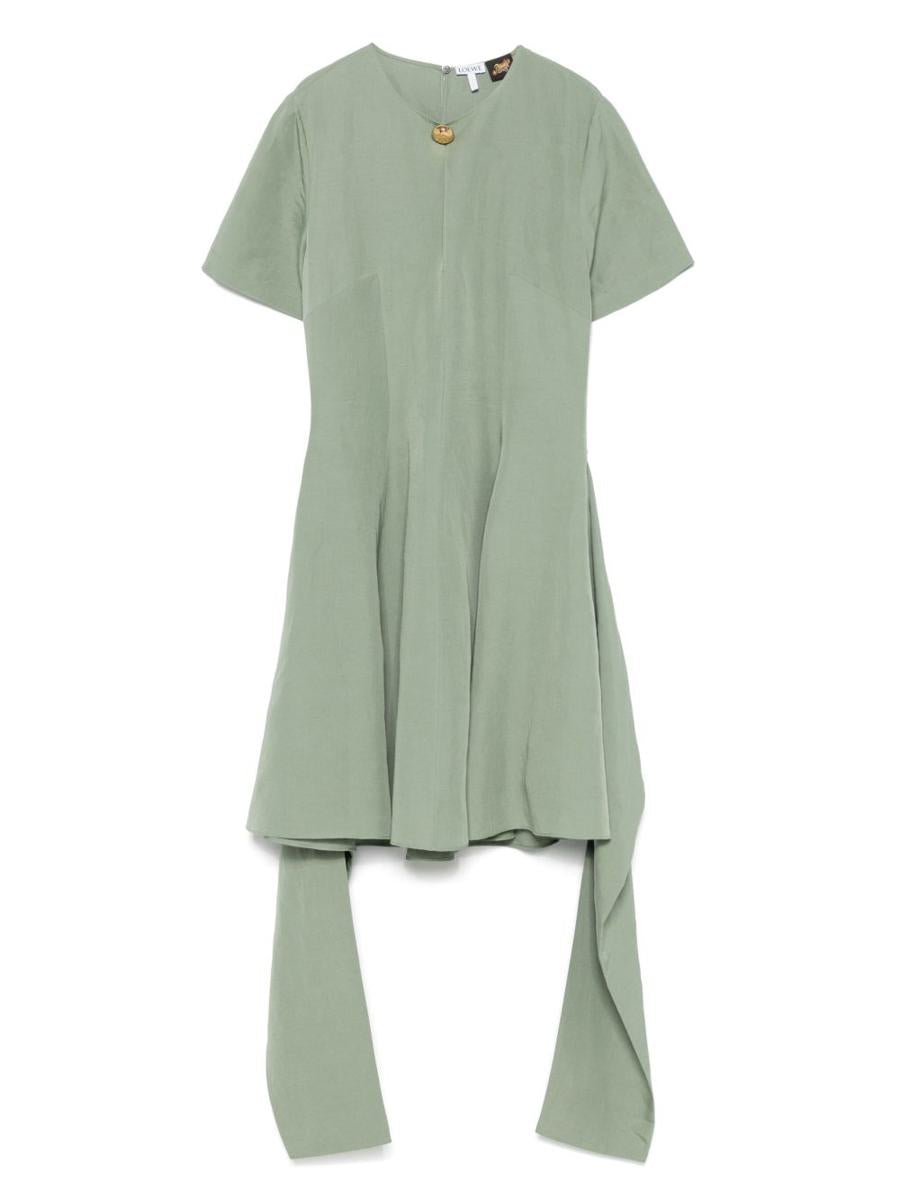 Loewe x Paula's Ibiza Pebble Linen Blend Short Dress