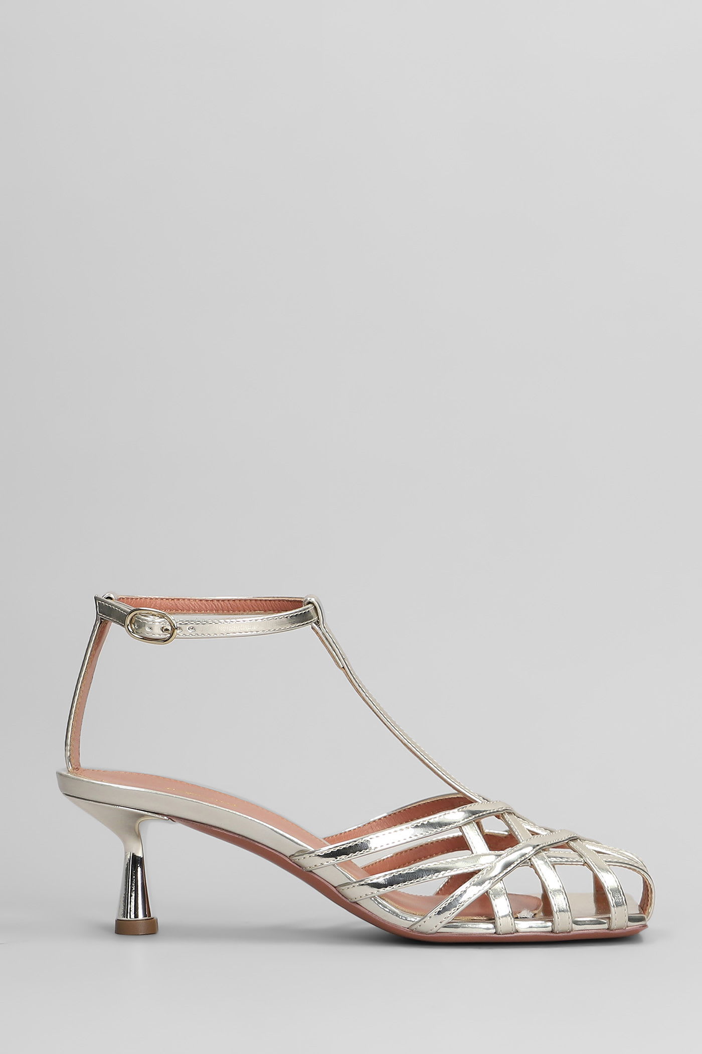 Aldo Castagna Manila Sandals In Platinum Leather