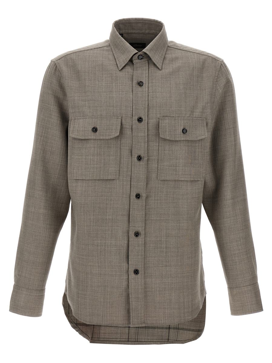 Brioni Military Shirt