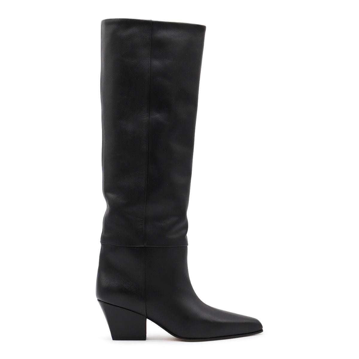 Paris Texas Black Leather Jane Boots