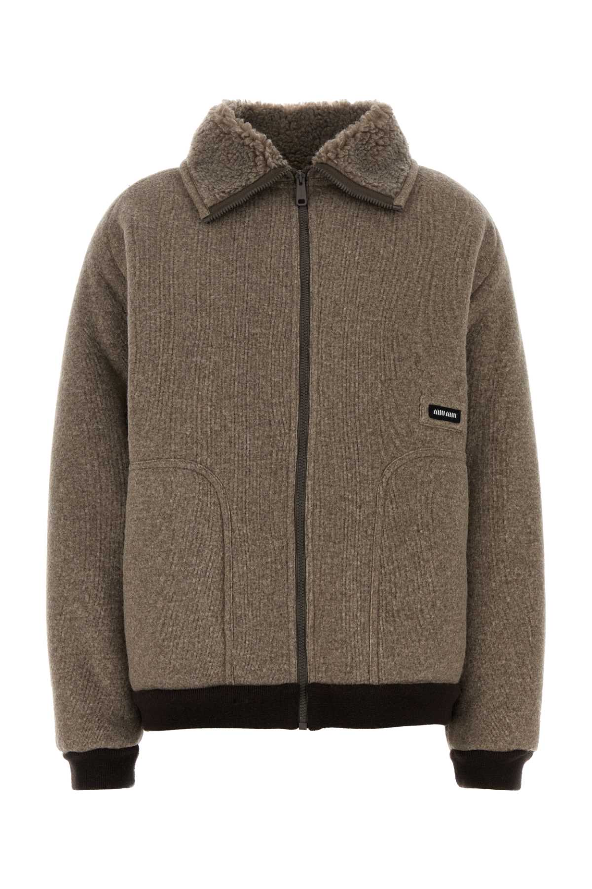 Miu Miu Brown Pile Jacket