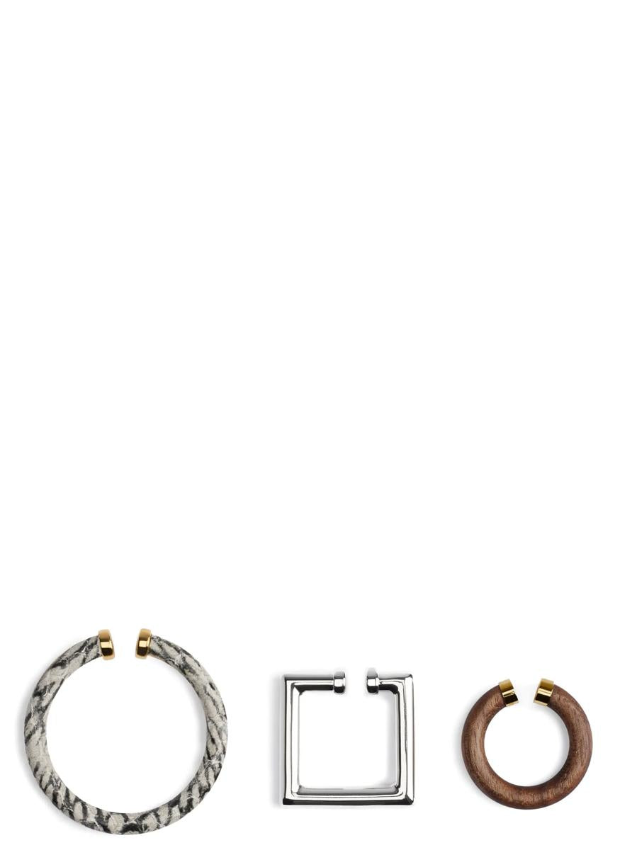 Jacquemus Set Of Three 'Les Bijoux D'Oreille' Earcuffs