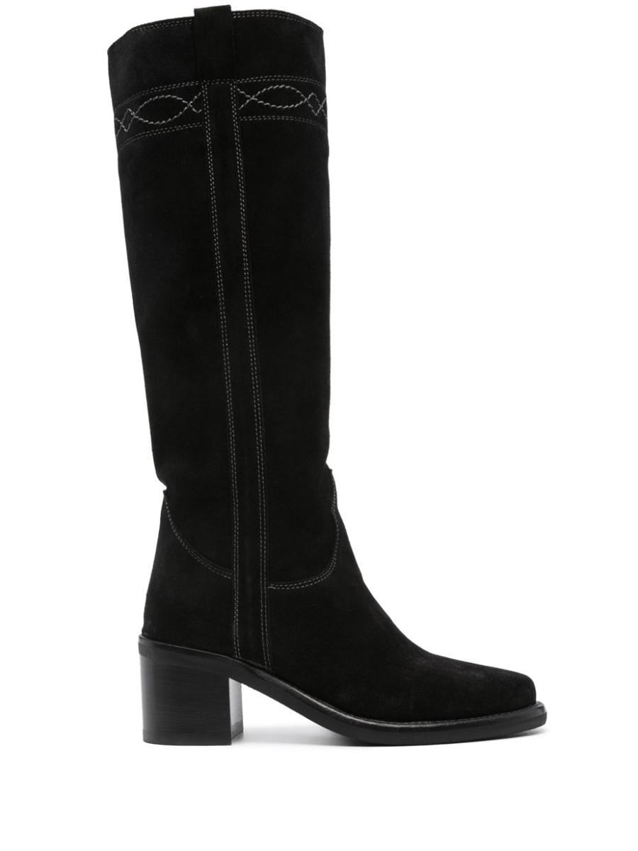 Ash Suede Leather Heel Boots