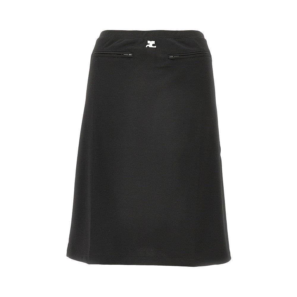 COURREGES Technical interlock tracksuit skirt Woman