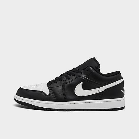 Jordan Men's Air Retro 1 Low Casual Shoes in Black/Summit White Size: 8
