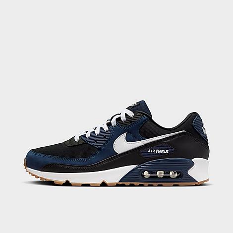 Nike Men's Air Max 90 Casual Shoes in Midnight Navy/White/Black Size: 7.5