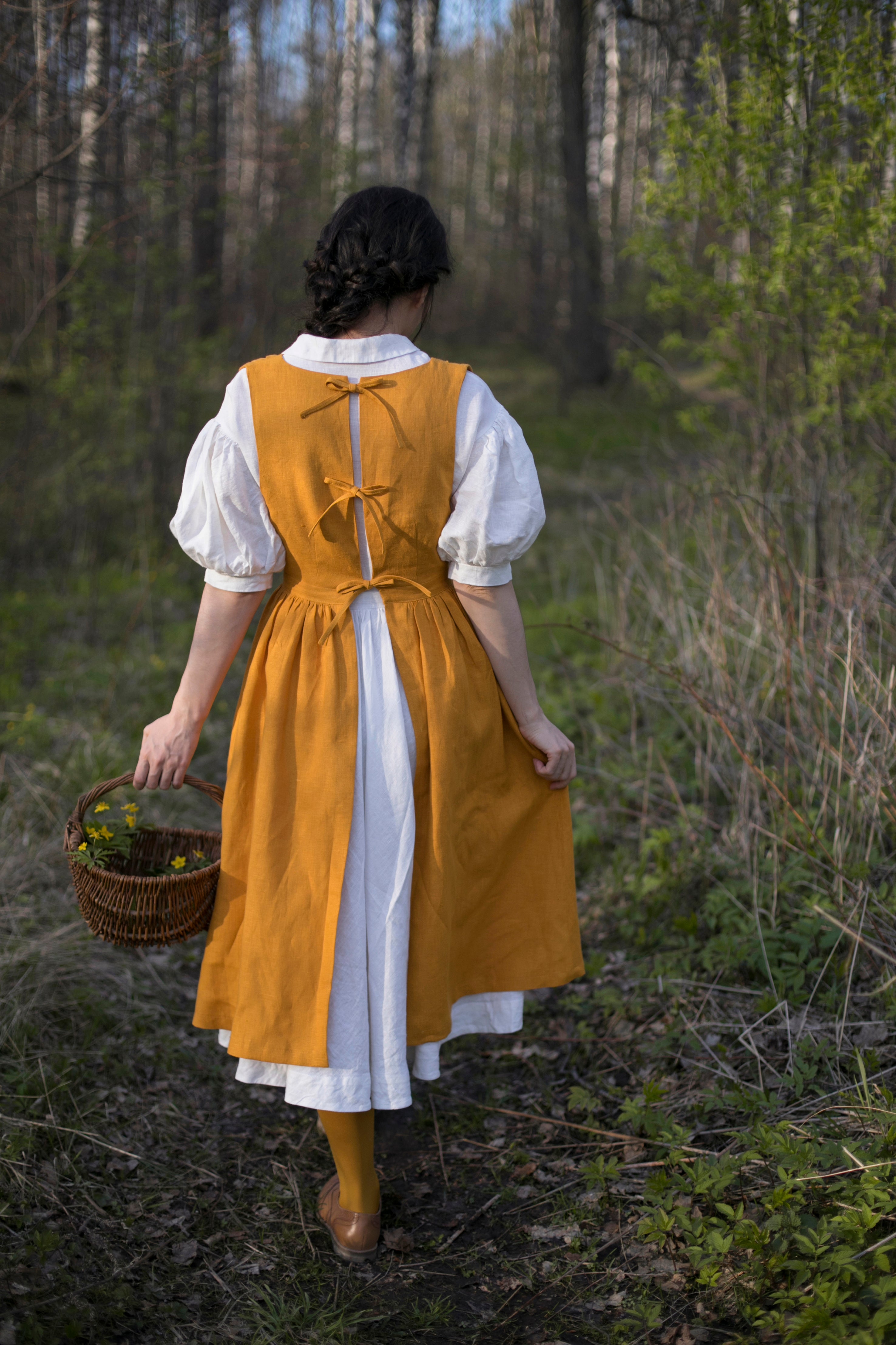 Jo Pinafore | Linen pinafore