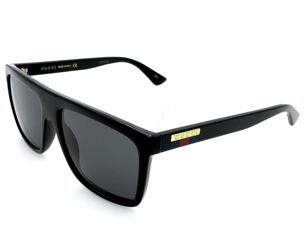 GUCCI Black/Gray Lens 59-17-145MM Men's Sunglasses GG0748S 001