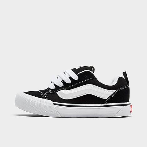 Vans Little Kids Knu Skool Casual Shoes in Black/White Size: 1.0