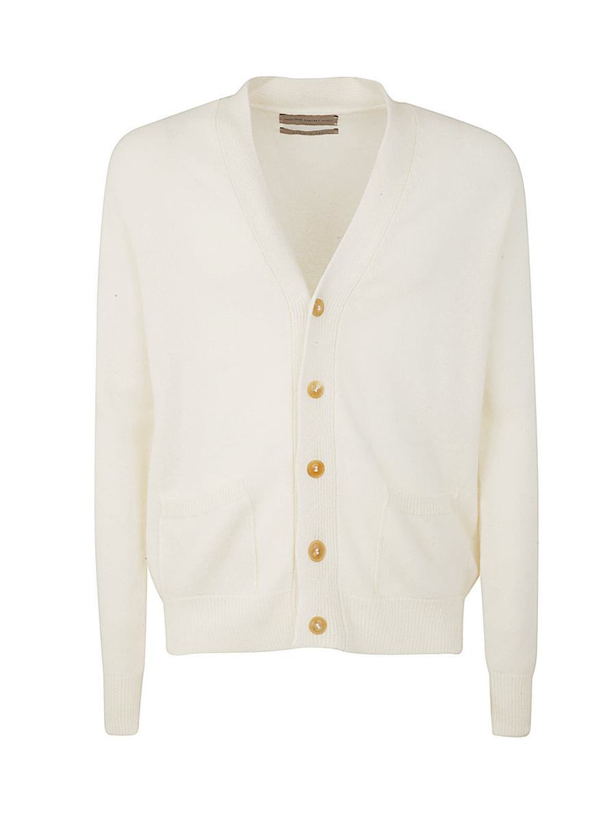 Original Vintage Style Wool Cashmere Cardigan Clothing