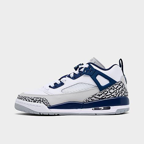 Jordan Big Kids Spizike Low Casual Shoes in White/Neutral Grey/Anthracite Size: 4.0