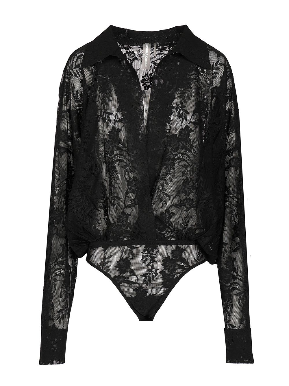Norma Kamali Semi-sheer Bodysuit