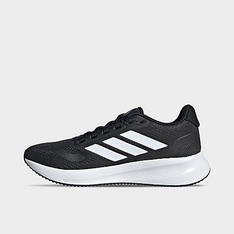 adidas Big Kids Runfalcon 5.0 Casual Shoes in BLACK/WHITE/BLACK Size: 3.5