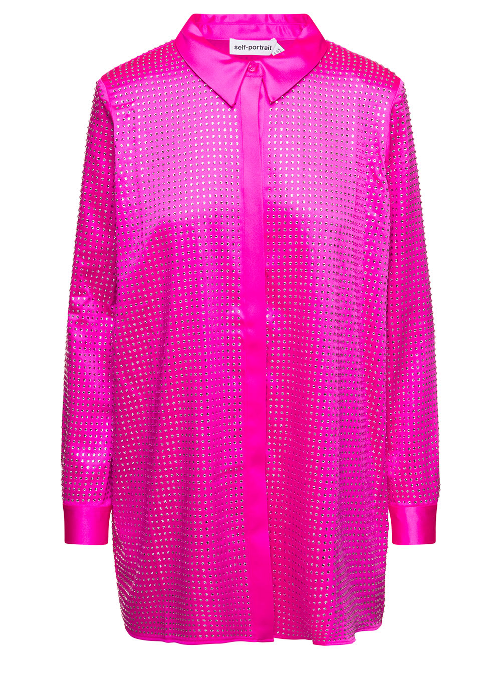 self-portrait Shirt With Crystals