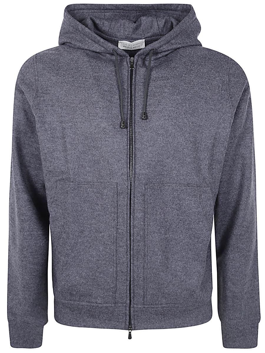 Filippo De Laurentiis Long Sleeves Hoodie Fullzip Clothing