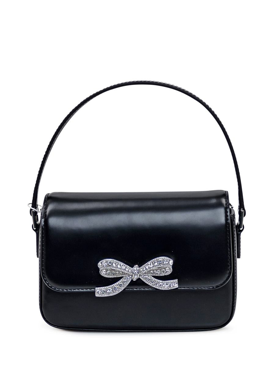 Self-Portrait Black Leather Hand Bag