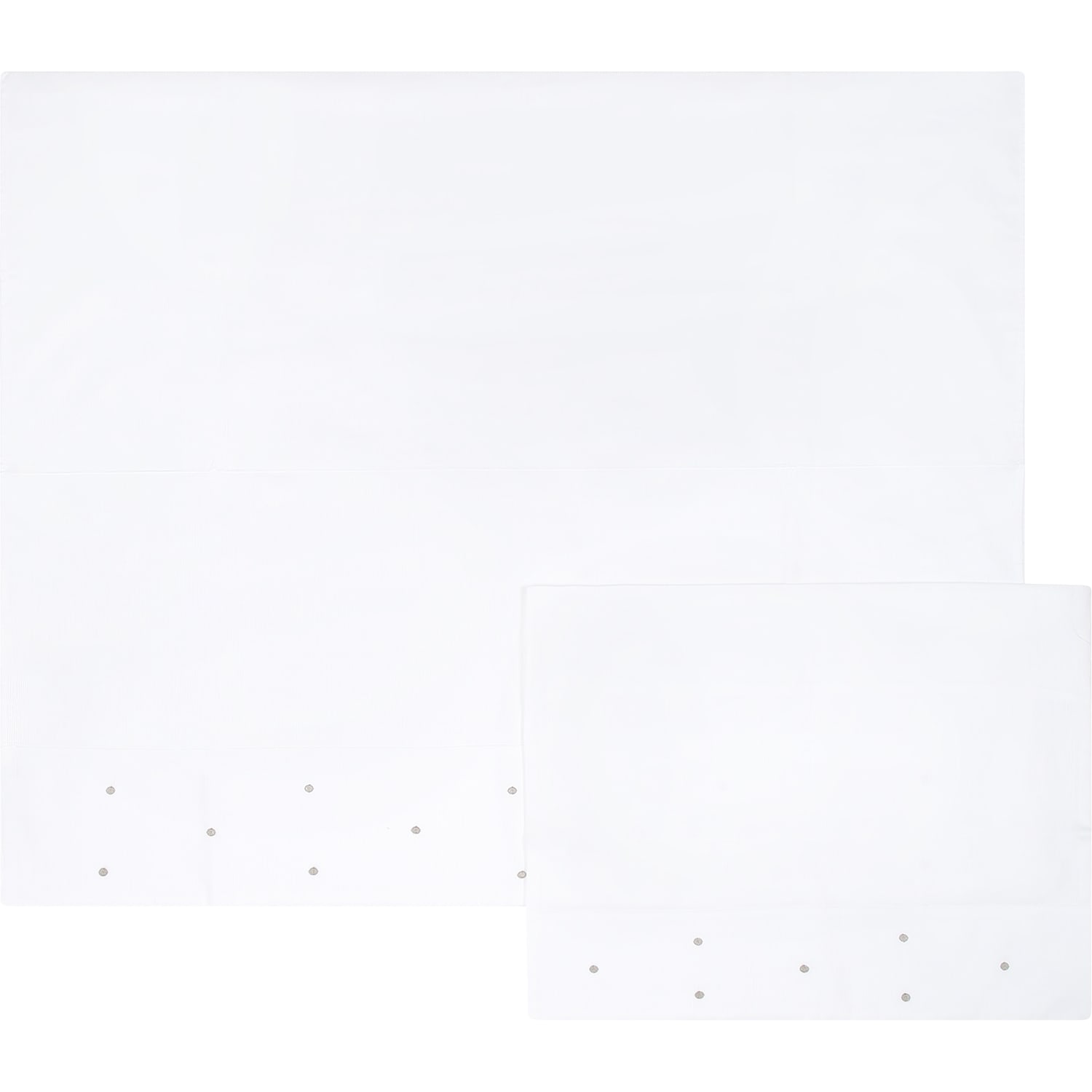 Little Bear White Set For Babykids With Beige Polka-dots