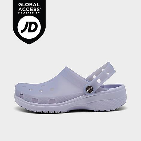 Crocs Women's Frosted Classic Clog Shoes in Purple Moon Size: 5.0